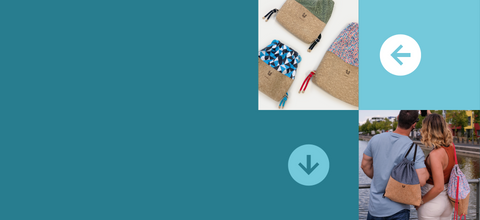 Der Smukbird Turnbeutel Rucksack aus Kork und Bio-Baumwolle