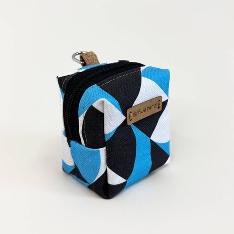 Mini-väska för hörlurar & Co. | tillverkad av ekologisk bomull | Designformer | Modell PocketCube