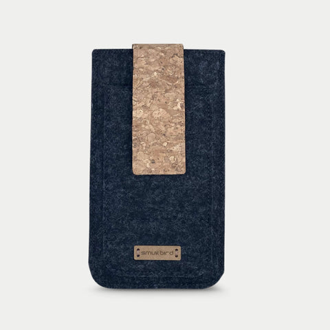 Mobilfodral för Samsung Galaxy M22 | med magnetstängning och extra fack | antracit - Shapes | Modell HAKA