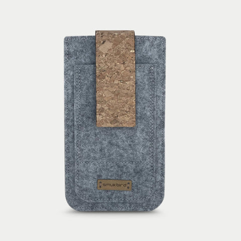 Mobilfodral för Xiaomi POCO M6 Pro | med magnetstängning och extra fack | ljusgrå - Shapes | Modell HAKA