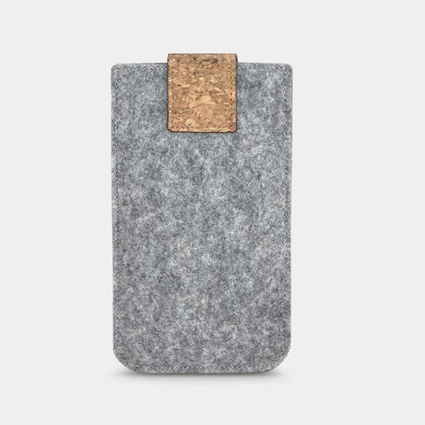 Mobilfodral för iPhone 12 Pro Max | med magnetstängning och extra fack | ljusgrå - Shapes | modell HAKA