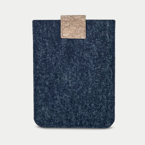 Fodral för PocketBook InkPad 4 | med magnetstängning och extra fack | antracit - ränder | Modell "HAKA"