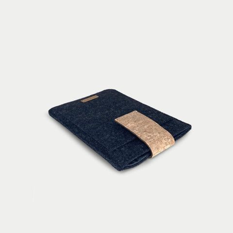 Fodral för PocketBook Basic 4 | med magnetstängning och extra fack | antracit - Tracks | Modell "HAKA"