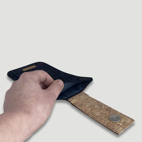 Mobilfodral för Google Pixel 7 Pro | med magnetstängning och extra fack | antracit - Tracks | Modell HAKA