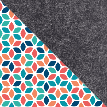 Fodral till Lenovo Chromebook IdeaPad Slim 3 | gjord av filt och ekologisk bomull | antracit - Färgglad | Modell "LET"