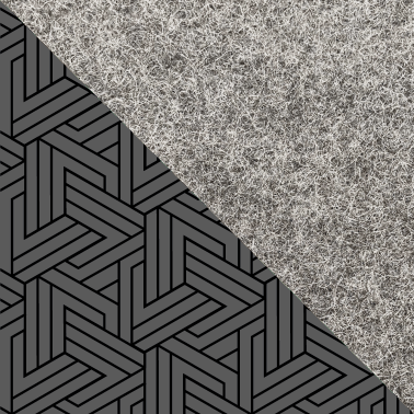 Axelväska för Samsung Galaxy M02 | av filt och ekologisk bomull | ljusgrå - tracks | Modell KEDJA