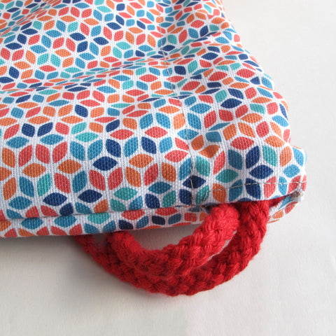 Gymväska för barn, liten ryggsäck | gjord av bomull och kork | Colorful