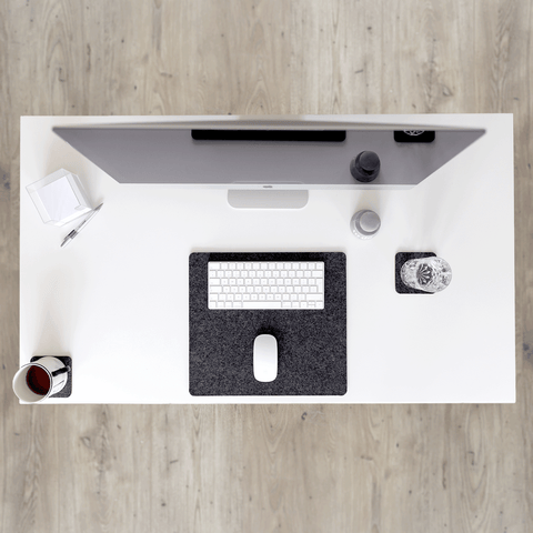 Skrivbordsunderlägg av filt och kork | 38x34,5cm | antracit