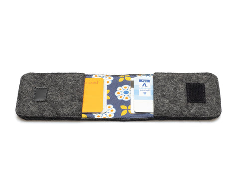 EC-kortfodral av filt | antracit - Bloom