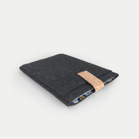 Fodral till Dynabook Tecra | med magnetstängning och extra fack  | antracit - Bloom | Modell "HAKA"