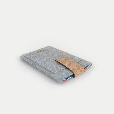 Fodral för PocketBook InkPad 3 | med magnetstängning och extra fack | ljusgrå - Colorful | Modell "HAKA"