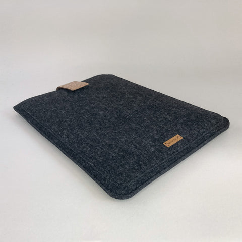 Fodral för Asus Zenbook 14 | med magnetstängning och extra fack  | antracit - Former | Modell "HAKA"
