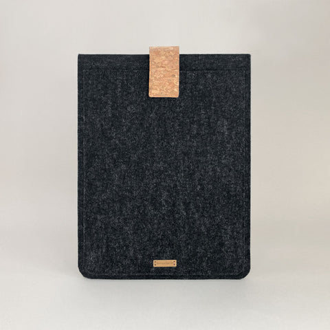 Fodral för Asus Vivobook 13 Slate | med magnetstängning och extra fack  | antracit - ränder | Modell "HAKA"