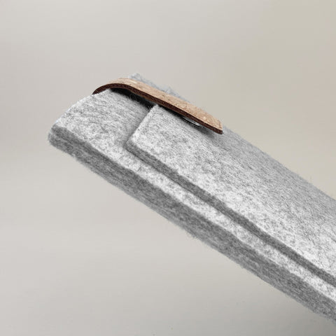Fodral till Acer Swift Go | med magnetstängning och extra fack  | ljusgrå - former | Modell "HAKA"