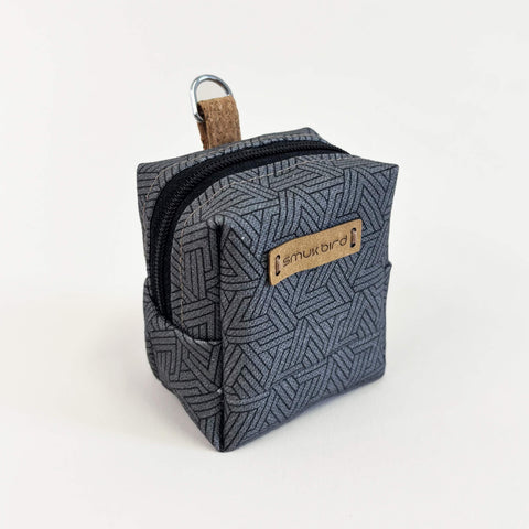 Mini-väska för hörlurar & Co. | tillverkad av ekologisk bomull | Designspår | Modell PocketCube