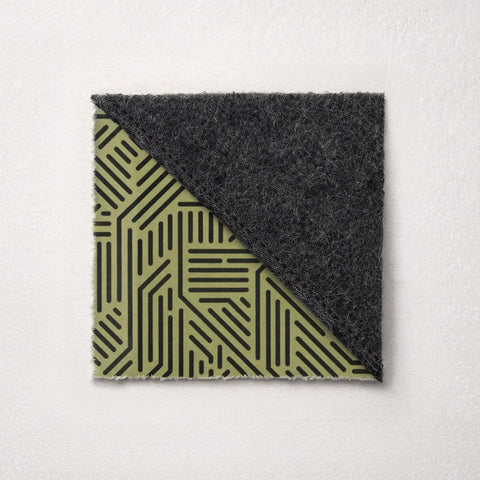 Mobiltelefonfodral på måttbeställning | tillverkat av filt och ekologisk bomull | antracit - stripes | "LET"-modell