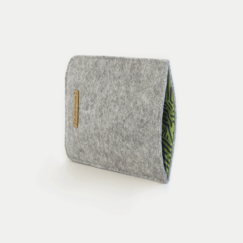 Mobilfodral för Google Pixel Fold | av filt och ekologisk bomull | ljusgrå - stripes | Modell "LET"