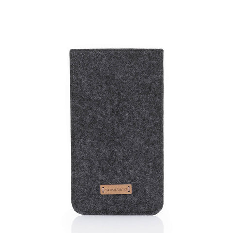Mobilfodral med kortfack för Samsung Galaxy A15 | antracit - shapes | Modell "ZIP"