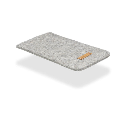 Mobilfodral för Samsung Galaxy Z Fold4 | av filt och ekologisk bomull | ljusgrå - färgglad | modell "LET"
