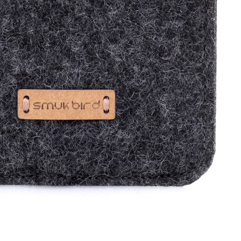 Mobilfodral med kortfack för Samsung Galaxy Z Fold4 | antracit - shapes | Modell "ZIP"