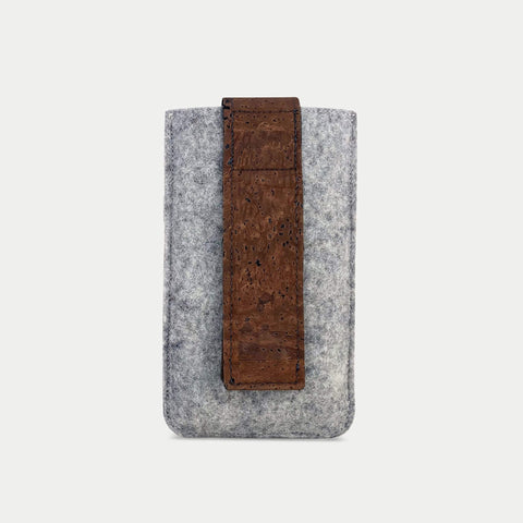 Praktisk midjeväska för iPhone 11 Pro Max | med magnetlås och kortfack | ljusgrå | modell CLIP