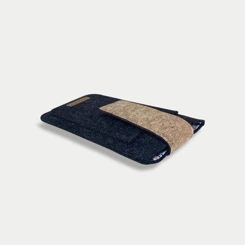 Mobilfodral för iPhone 16 Pro | med magnetstängning och extra fack | antracit - Bloom | Modell HAKA
