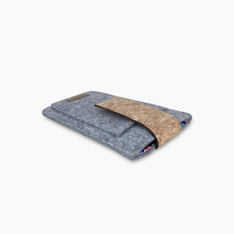 Mobilfodral för Fairphone 3 | med magnetlås och extra fack | ljusgrå - Colorful | Modell HAKA