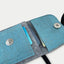 KEDJA deluxe Umhängetasche in hellgrau und azur, mit Fächern für Motorola Edge 50 neo, Karten und Geldscheine.
