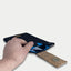 Fodral för PocketBook Touch HD 3 | med magnetstängning och extra fack | antracit - Shapes | Modell "HAKA"