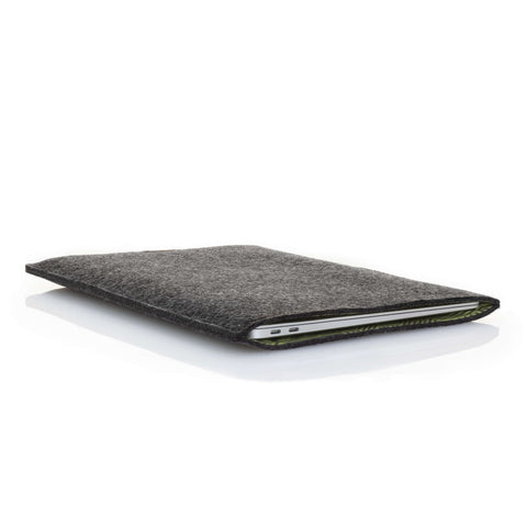 Fodral till Asus Vivobook 13 Slate | gjord av filt och ekologisk bomull | antracit - ränder | Modell "LET"