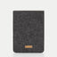 Fodral för PocketBook Verse Pro Color | av filt och ekologisk bomull | antracit - former | Modell "LET"