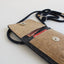 Axelväska för OnePlus 11 | gjord av filt och ekologisk bomull | antracit - blomning | Modell KEDJA