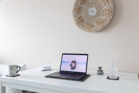 Matta för MacBooks gjord av filt och kork | 26x38cm | antracit