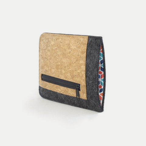 Mobilfodral med kortfack för Motorola Edge 30 Pro | antracit - färgglad | Modell "ZIP"