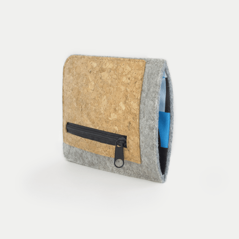 Mobilfodral med kortfack för Xiaomi 12 Lite | ljusgrå - former | Modell "ZIP"