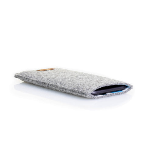 Mobilfodral med kortfack för Motorola Edge 30 Neo | ljusgrå - former | Modell "ZIP"