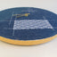 Väggklocka Wabi Sabi Denim rund 30 cm | Denim - Guld | Design: Tokyo