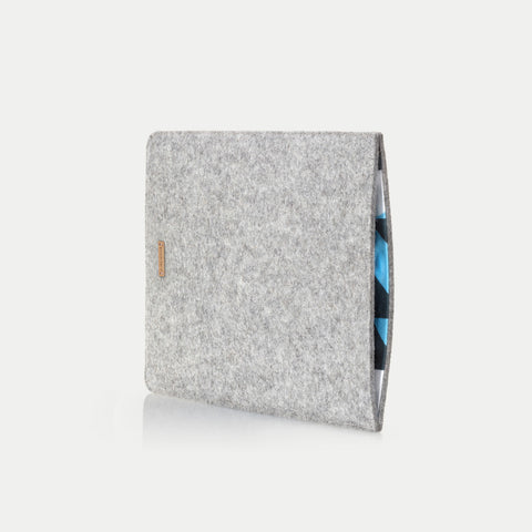 Fodral för MacBook Pro 15 | tillverkad av filt och ekologisk bomull | ljusgrå - Shapes | "LET"-modell
