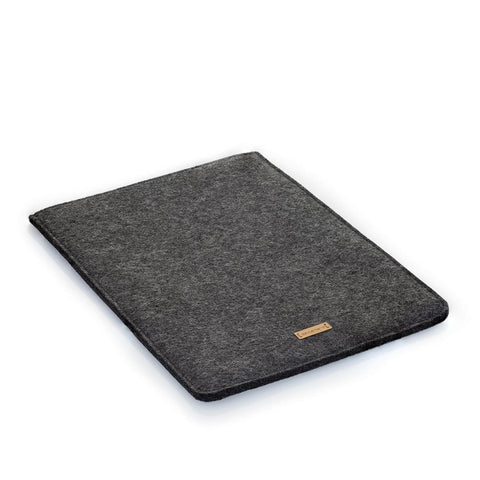 Fodral för MacBook Pro 13 | tillverkad av filt och ekologisk bomull | antracit - Colorful | "LET"-modell