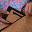 Mobilfodral med kortfack för Xiaomi 14 Pro | antracit - former | Modell "ZIP"