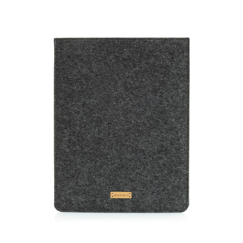 Fodral för Galaxy Tab S6 lite (2022) | tillverkad av filt och ekologisk bomull | antracit - colorful | "LET"-modell