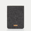 Fodral till Kindle Paperwhite 10 | gjord av filt och ekologisk bomull | antracit - ränder | Modell "LET"