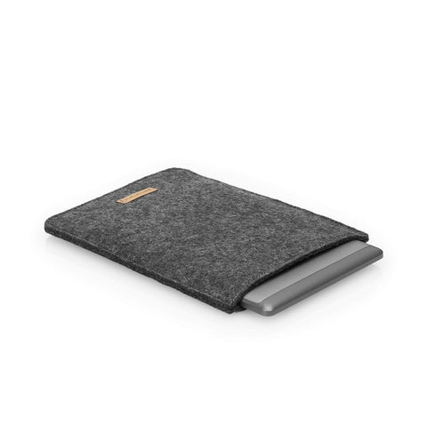 Fodral för PocketBook InkPad 3 | gjord av filt och ekologisk bomull | antracit - färgglad | Modell "LET"