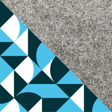 Fodral för Surface Pro X | tillverkad av filt och ekologisk bomull | ljusgrå - colorful | "LET"-modell