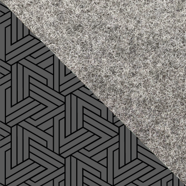 Fodral till Onyx Boox Nova 3 Color | gjord av filt och ekologisk bomull | ljusgrå - spår | Modell "LET"